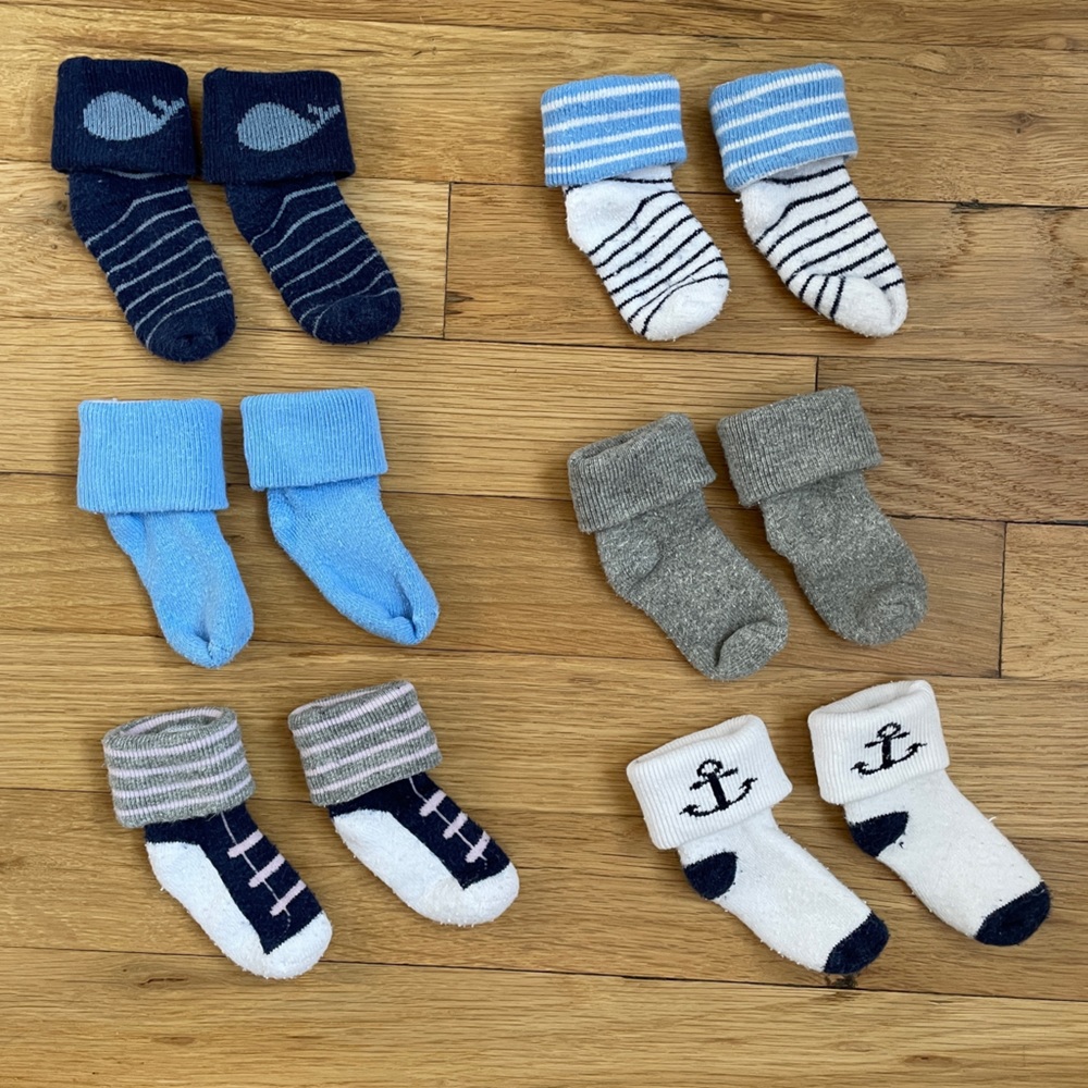 Luvable Friends Baby Socks | 6pk